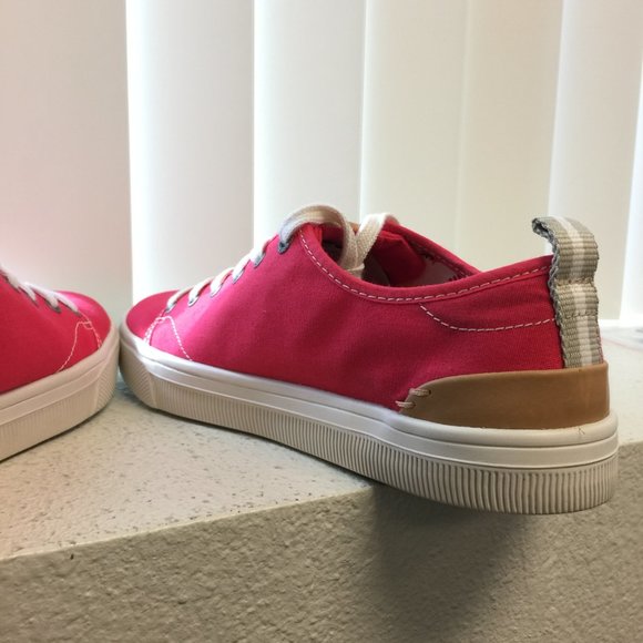 Toms - Travel Lite Low Poinsettia Canvas RED in Womens 8.5- SH294 - Picture 6 of 11